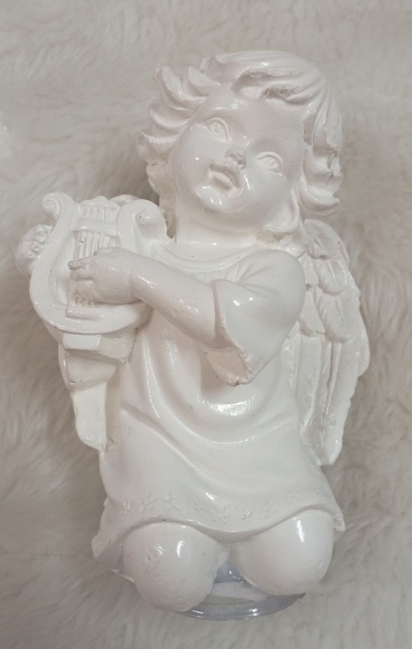 Anjinho de Gesso Com Asas  - Três Marias Festas