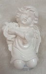 Anjinho de Gesso Com Asas  - imagem 1