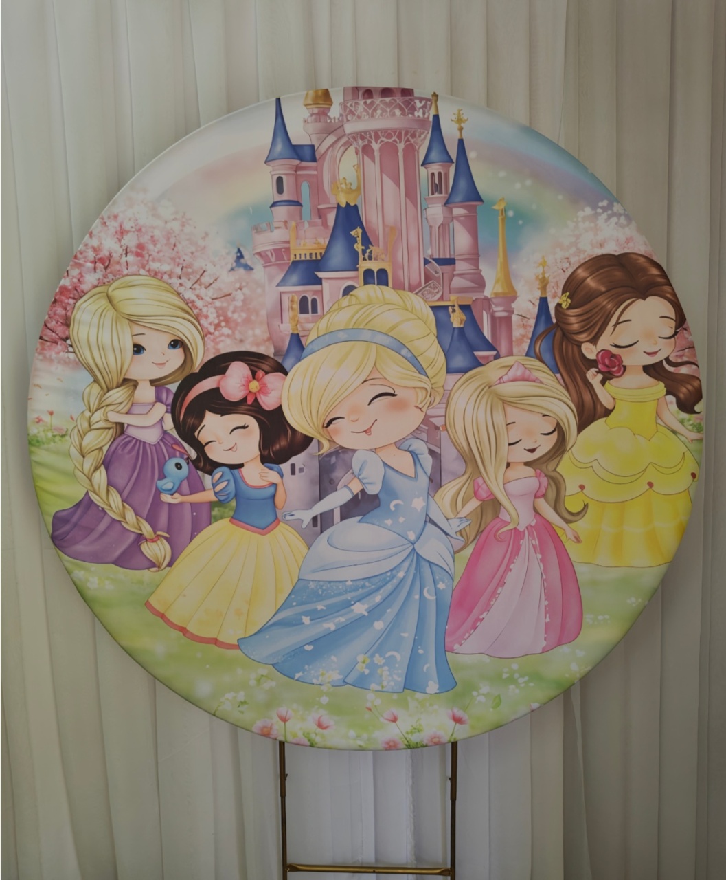 Painel Sublimado Princesas Baby Mod1 - Três Marias Festas