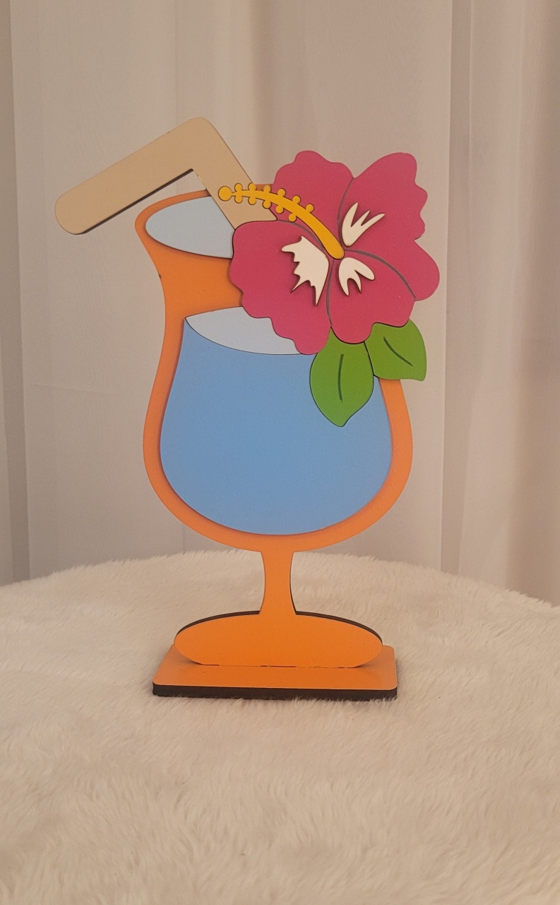 Display Mdf 3D Copo Drink - Três Marias Festas