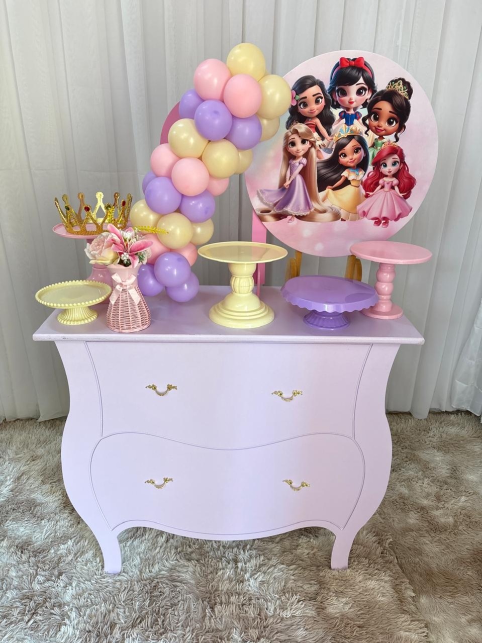 Mini Kit Princesas Baby (Mod2) - Três Marias Festas
