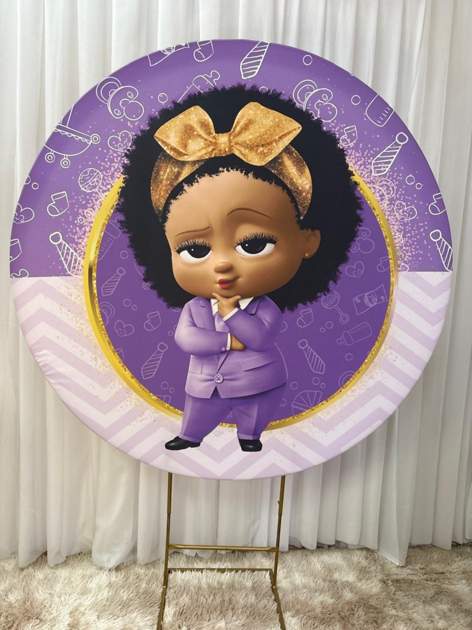 Painel Sublimado Poderosa Chefinha Negra - Três Marias Festas