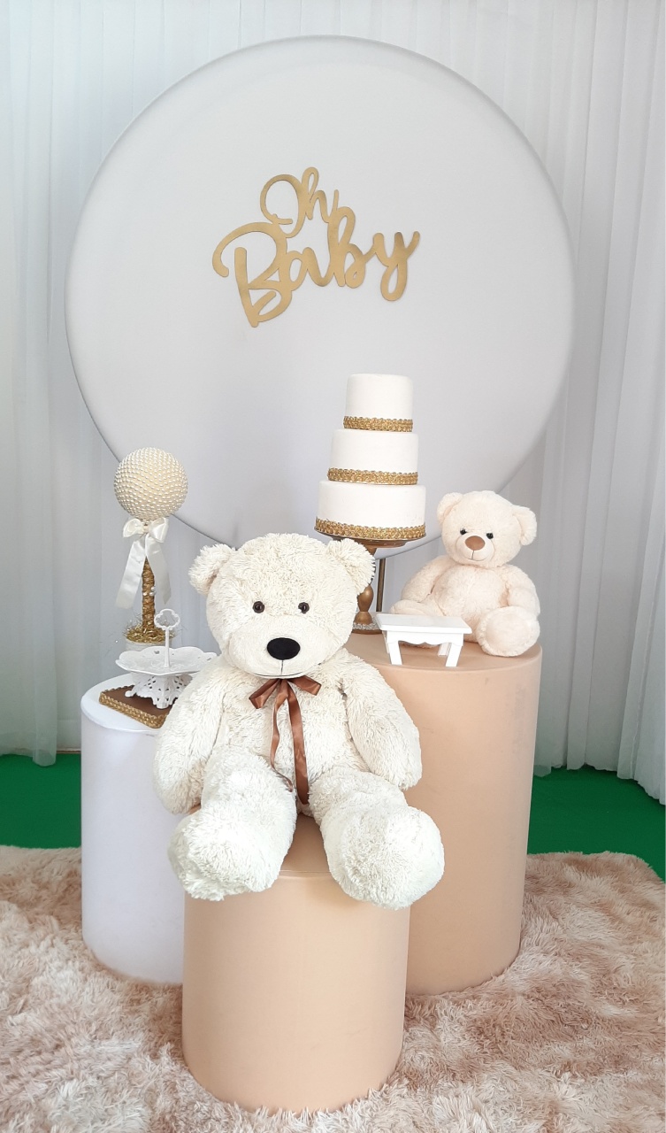 Oh Baby Branco - Chá Revelação - Três Marias Festas