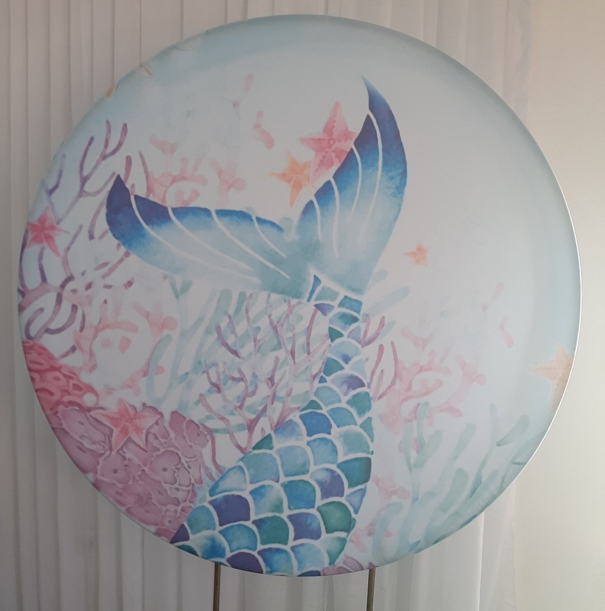 Painel Sublimado  Sereia Rabo - Três Marias Festas