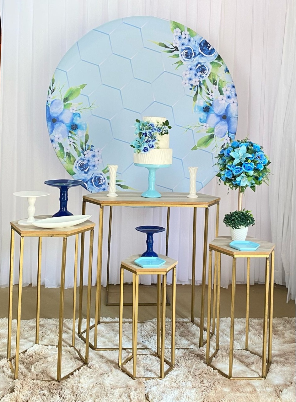 Floral Azul - Três Marias Festas