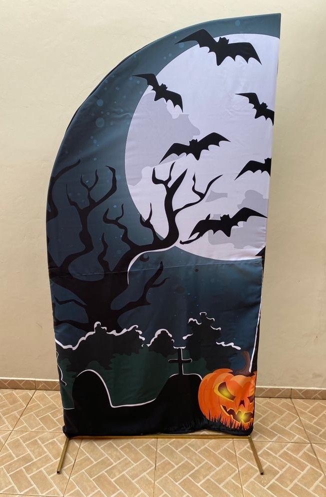 Capa Painel Meia Lua Halloween - Três Marias Festas