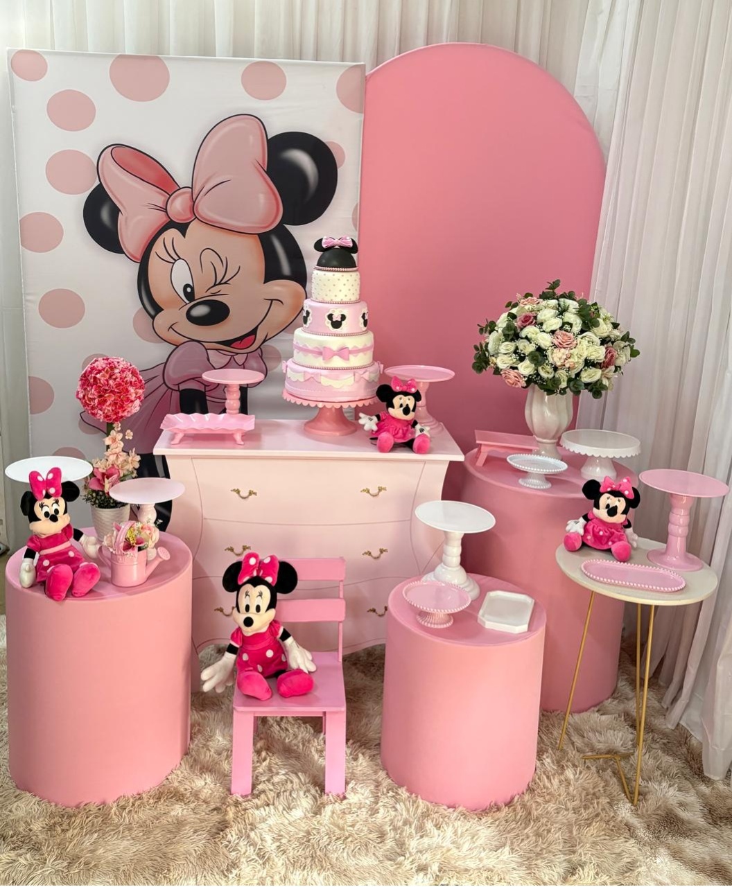 Minnie Rosa (Mod1) - Três Marias Festas