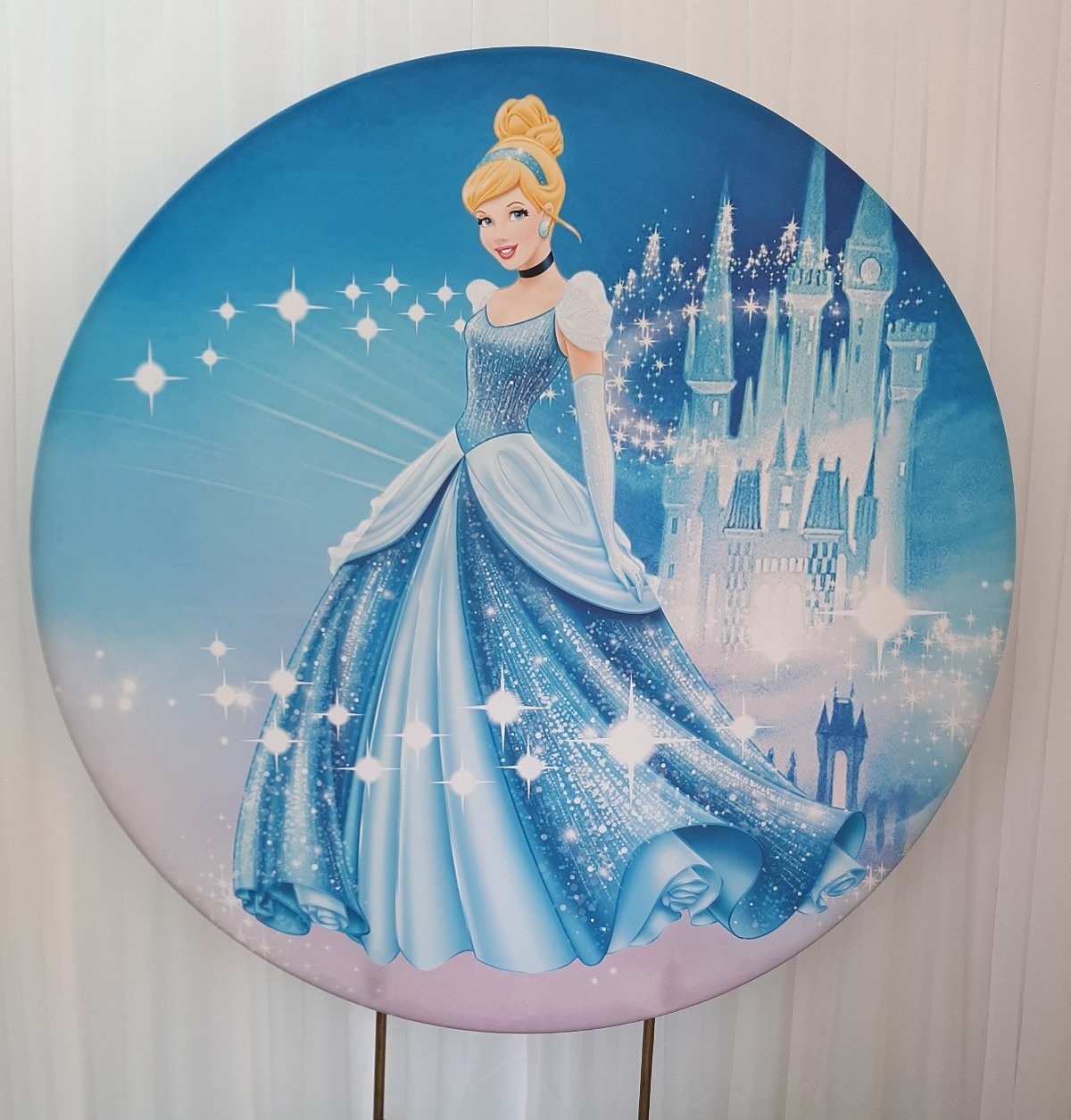 Painel Sublimado Princesa  Cinderela  - Três Marias Festas