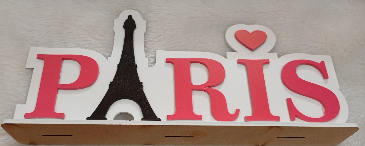 Displays Mdf 3D - Paris Mod1 - Três Marias Festas