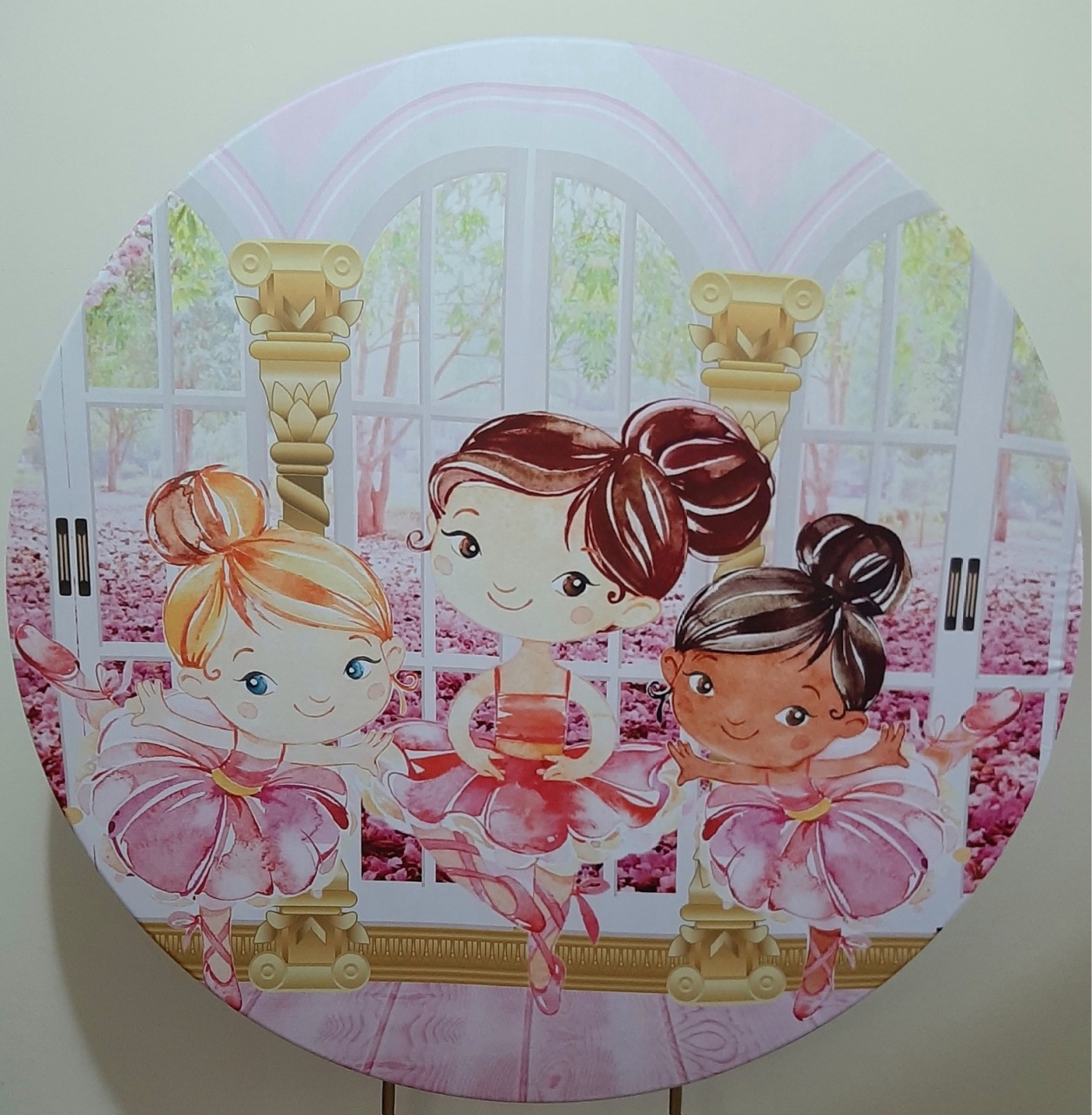 Painel Sublimado Bailarinas - Três Marias Festas