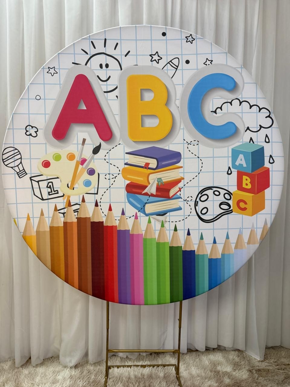 Painel Sublimado Abc (Formatura) - Três Marias Festas