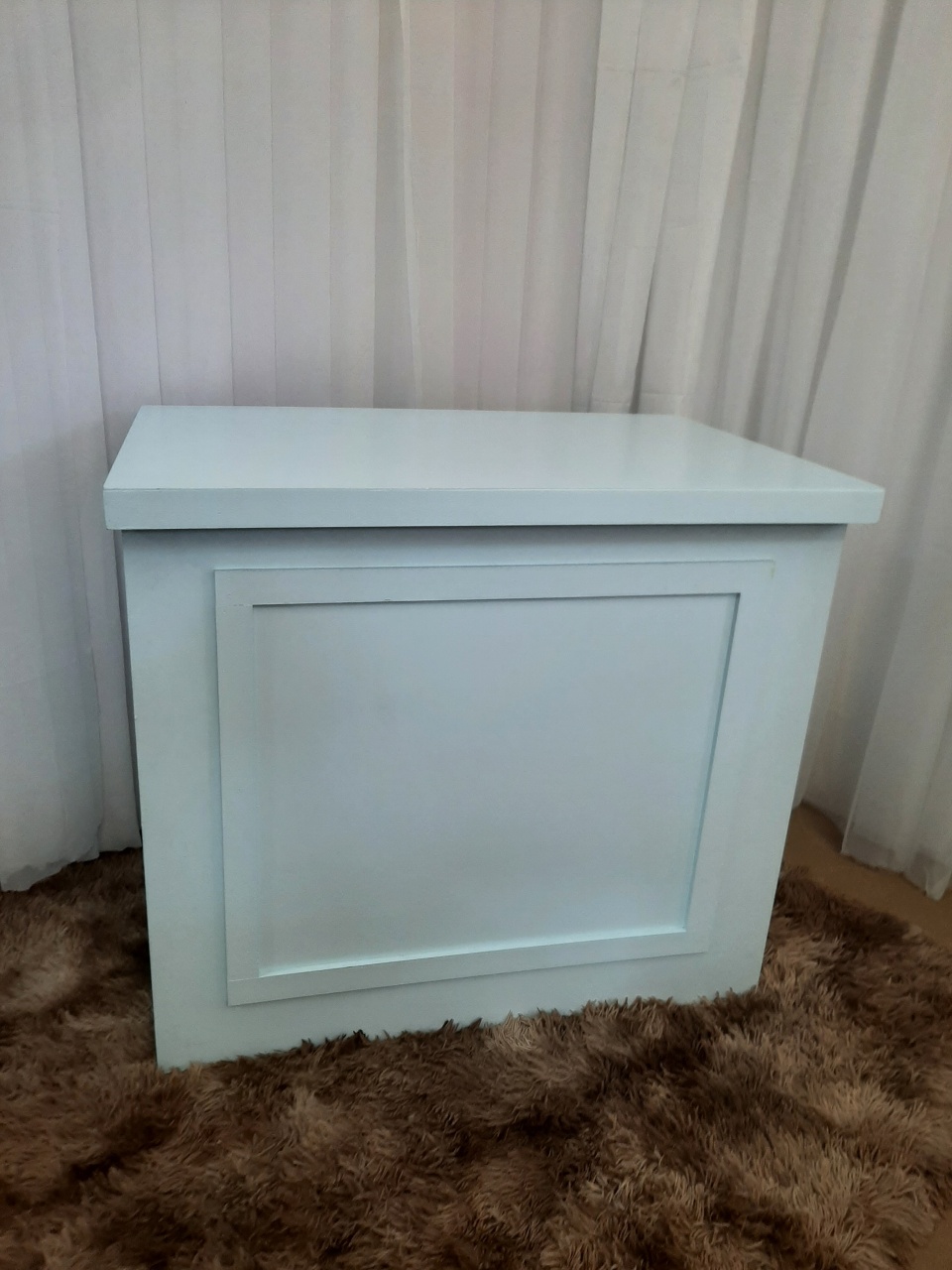 Cômoda Bombe Boiserie Azul Bb - Três Marias Festas