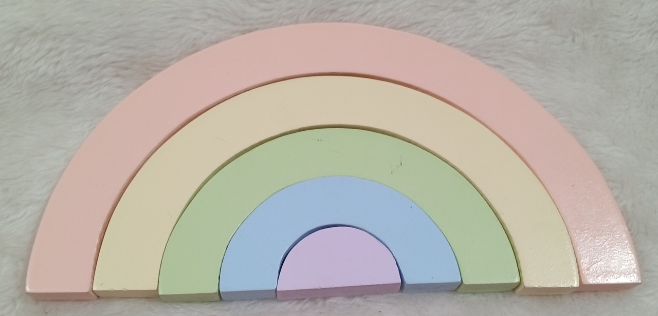 Displays Mdf 3D - Arco Iris Grande  - Três Marias Festas