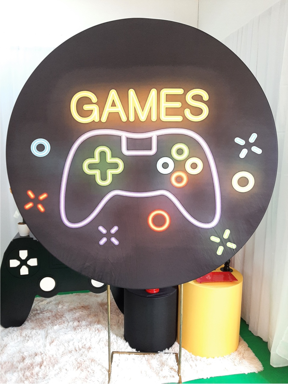 Painel Sublimado Video Game - Três Marias Festas