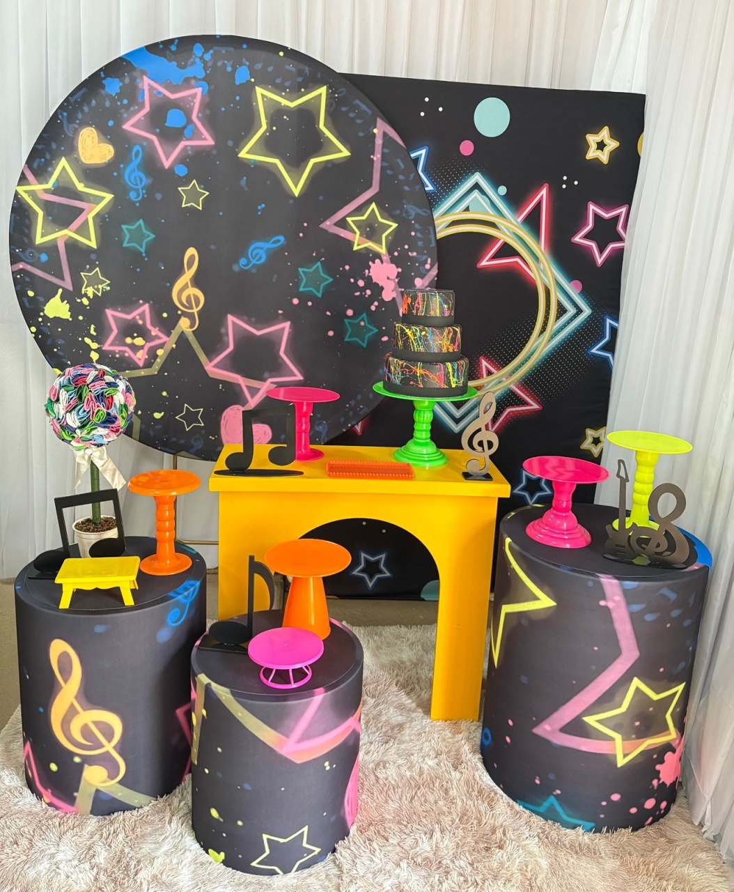 Estrelas Neon (Mod3) - Três Marias Festas