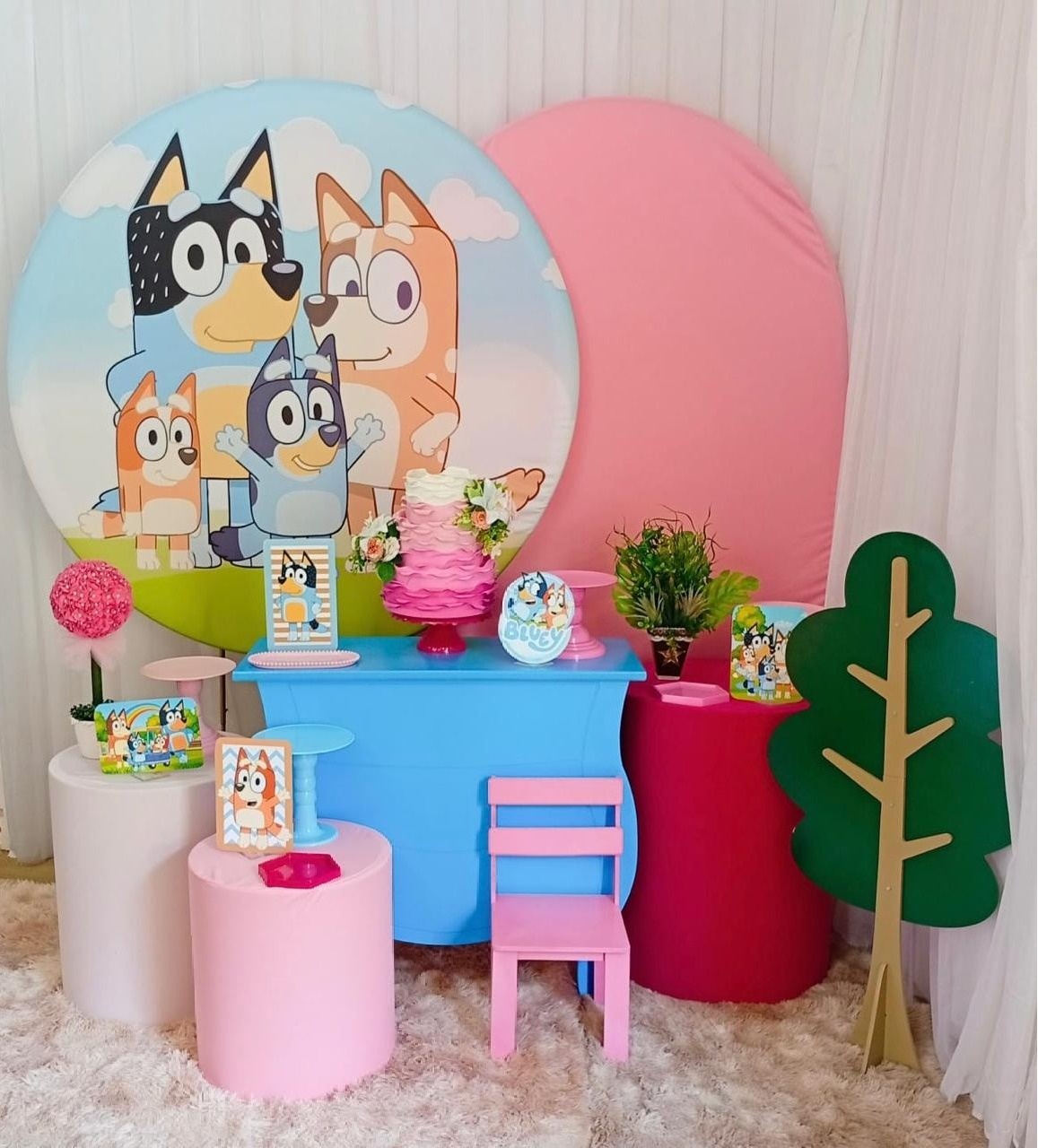 Bluey Menina - Três Marias Festas