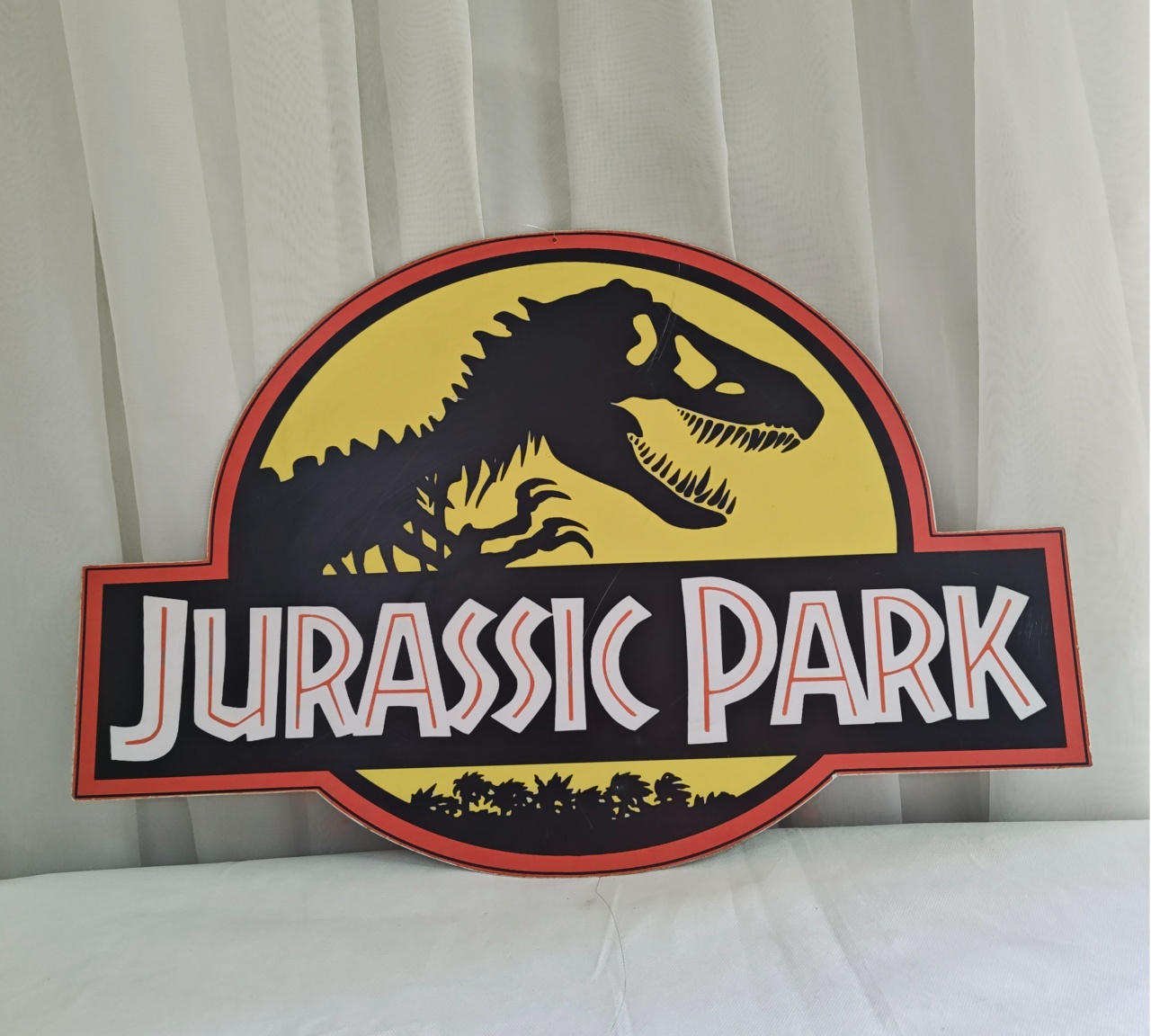 Placa Dinossauro (Jurassic Park) - Três Marias Festas