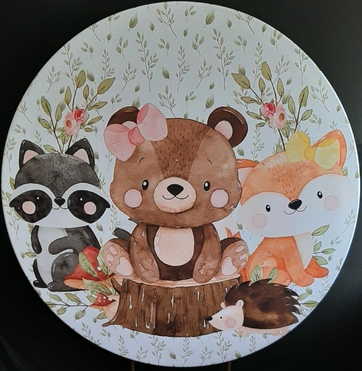 Painel Sublimado Bosque - Três Marias Festas