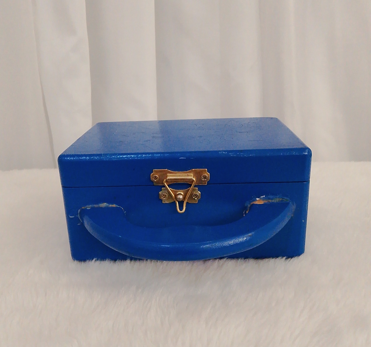 Mini Maleta Azul Royal (Pequena) - Três Marias Festas