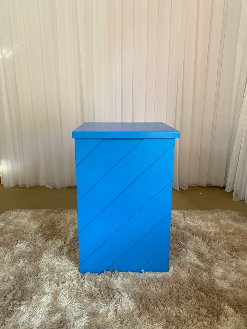 Mesa Ripada Azul Celeste - Três Marias Festas
