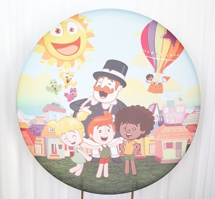 Painel Sublimado Mundo Bita - Três Marias Festas