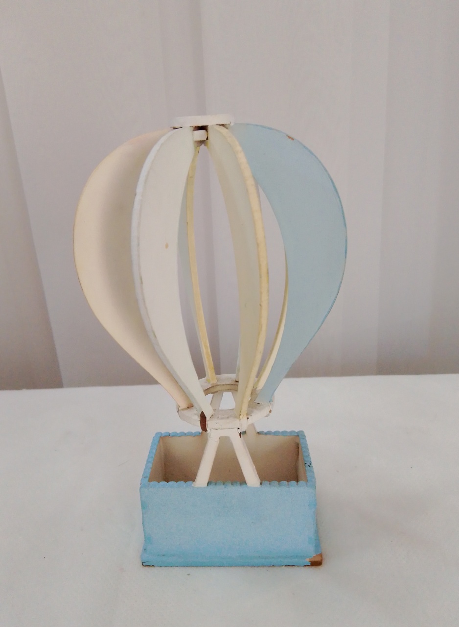 Mini Balão Azul Bebê (Amarelo E Branco) - Três Marias Festas