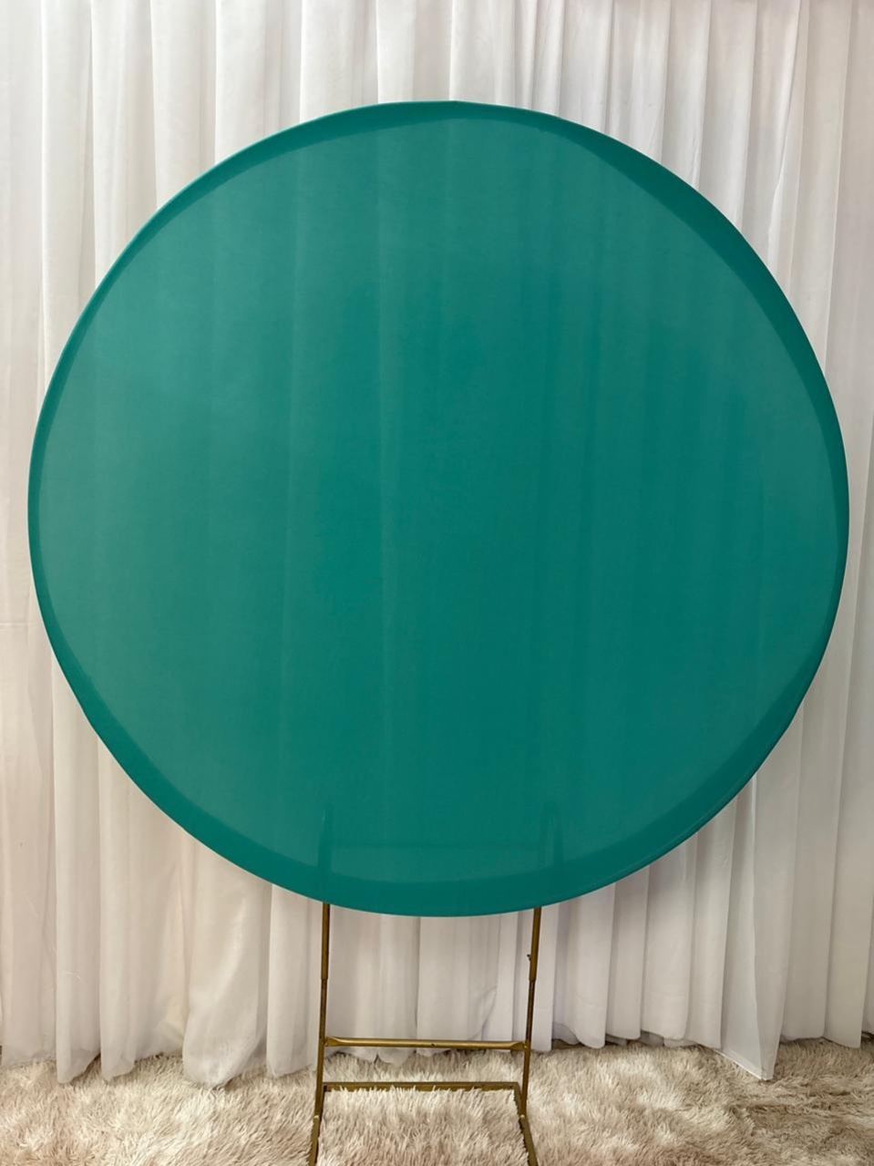 Painel Sublimado Verde Piscina - Três Marias Festas