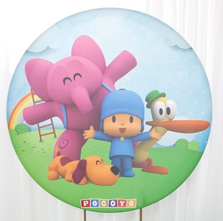 Painel Sublimado  Pocoyo - Três Marias Festas