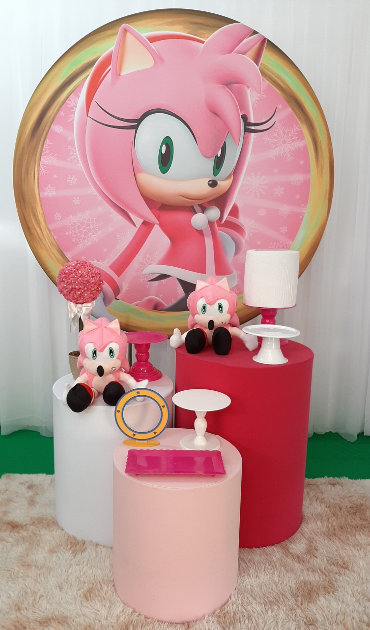 Amy Rose (Sonic Rosa) - Três Marias Festas
