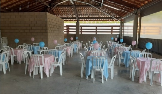 Toalha de Mesa Azul Bb - Três Marias Festas