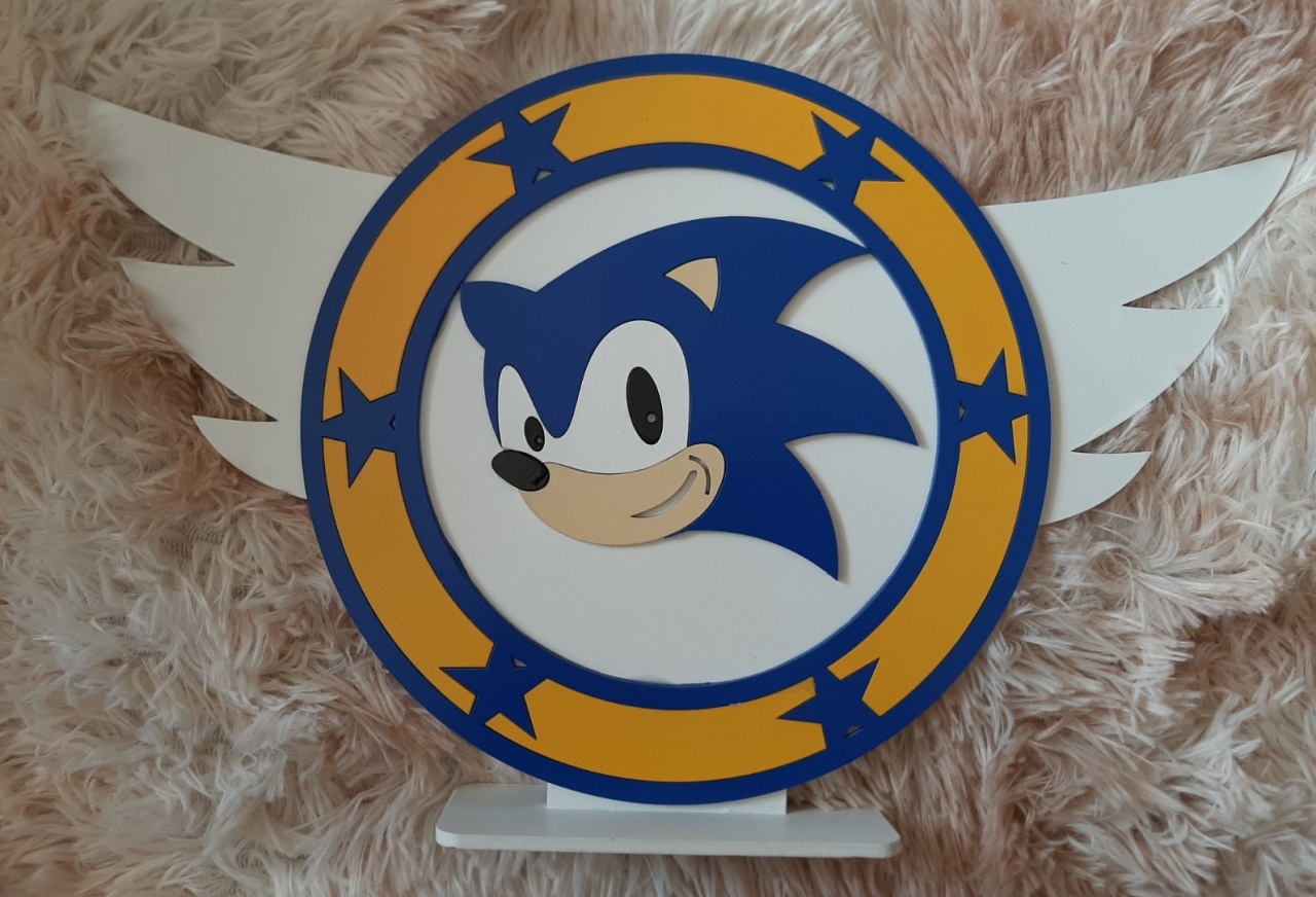 Displays Mdf 3D -  Sonic Mod2 - Três Marias Festas