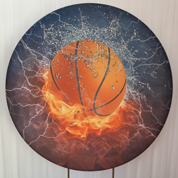 Painel Sublimado Basquete  - Três Marias Festas
