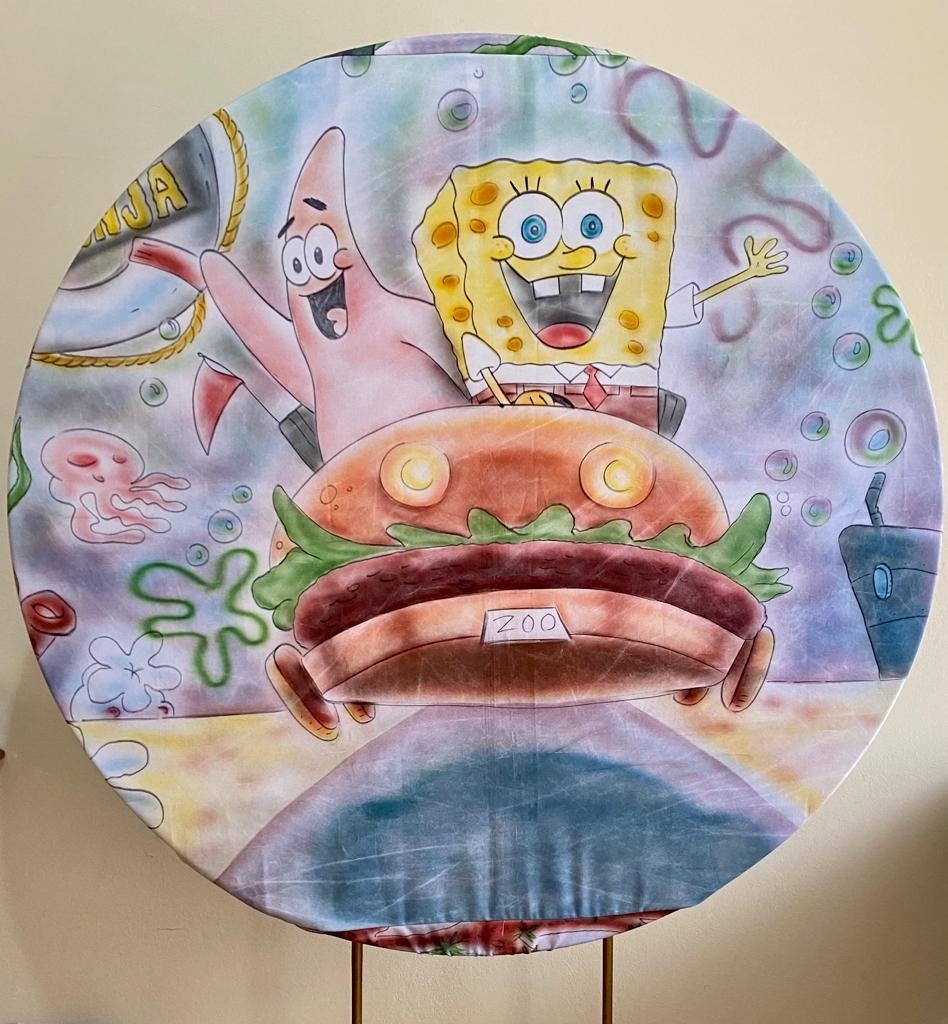 Painel Sublimado Bob Esponja  - Três Marias Festas