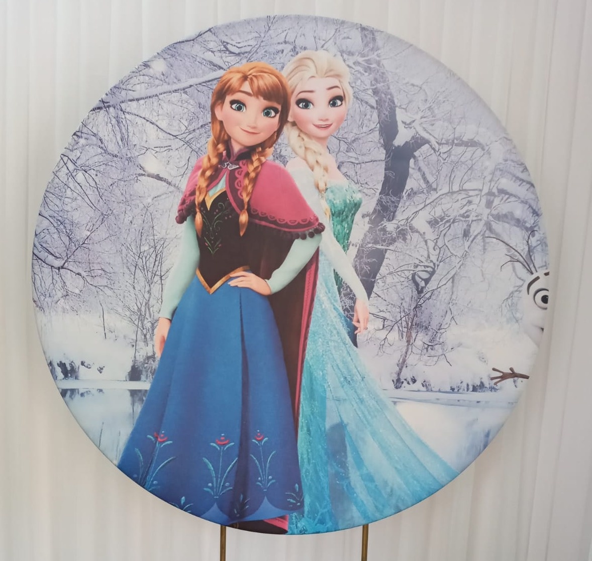 Painel Sublimado Frozen (Elza E Ana) - Três Marias Festas