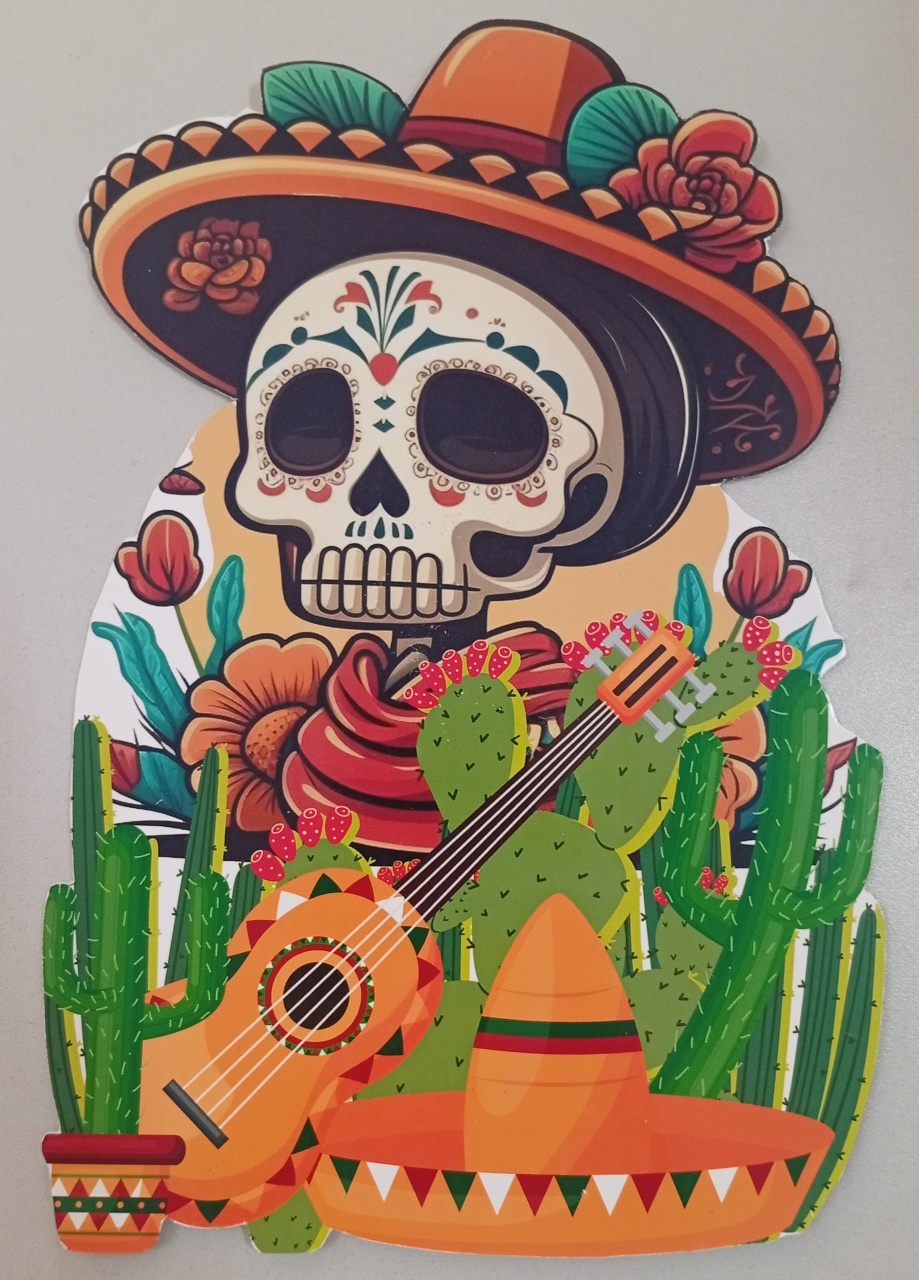 Display Ps -  Caveira Mexicana Mod1 - Três Marias Festas