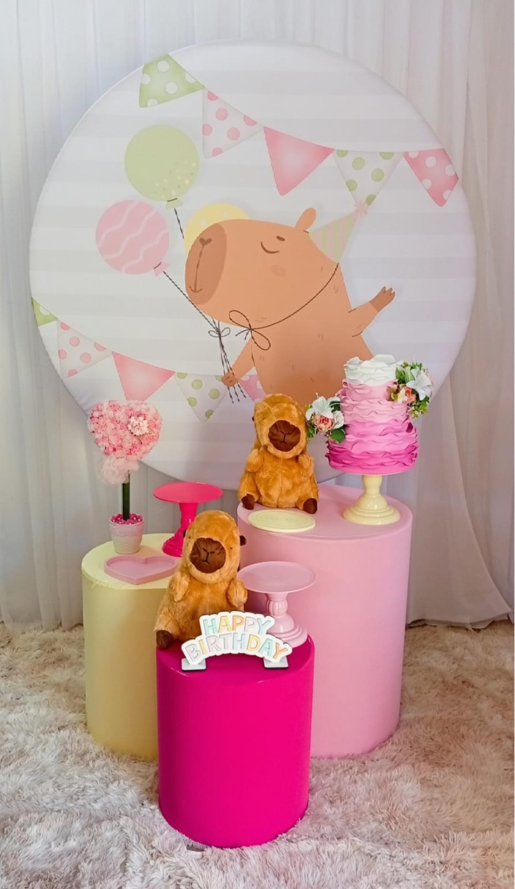 Capivara Rosa (Mod1) - Três Marias Festas