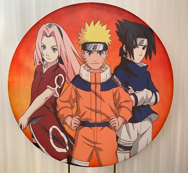 Painel Sublimado Naruto E Amigos - Três Marias Festas