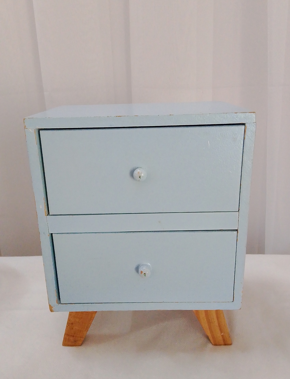 Mini Cômoda Azul Bebê - Três Marias Festas