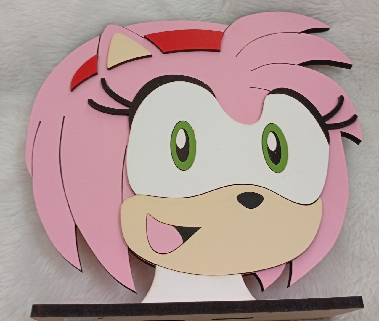 Displays Mdf 3D - Amy Rose - Sonic - Três Marias Festas