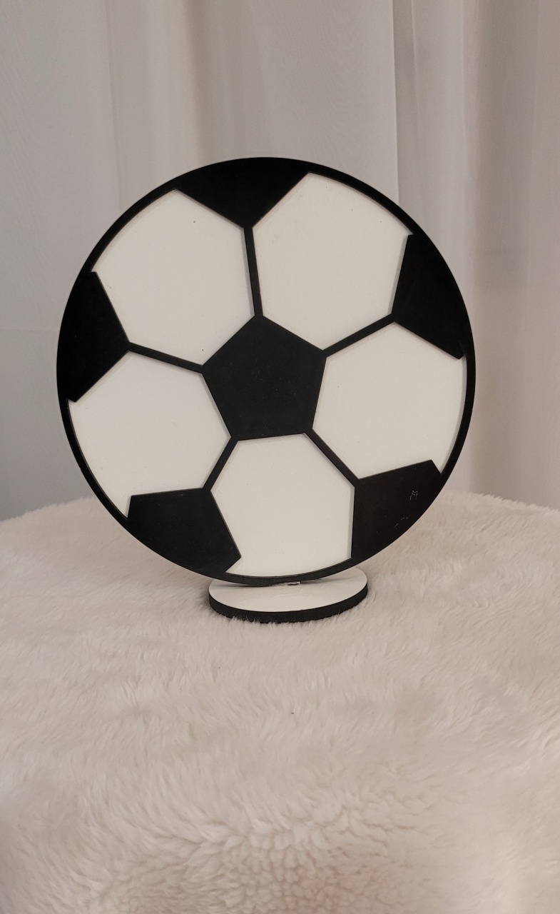 Display Mdf 3D Bola de Futebol - Três Marias Festas