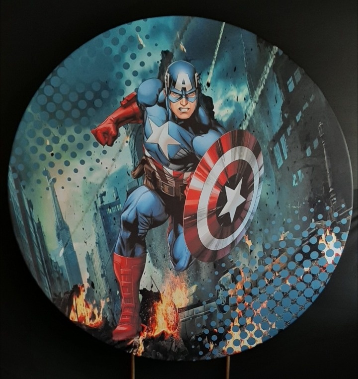Painel Sublimado Capitão América  - Três Marias Festas