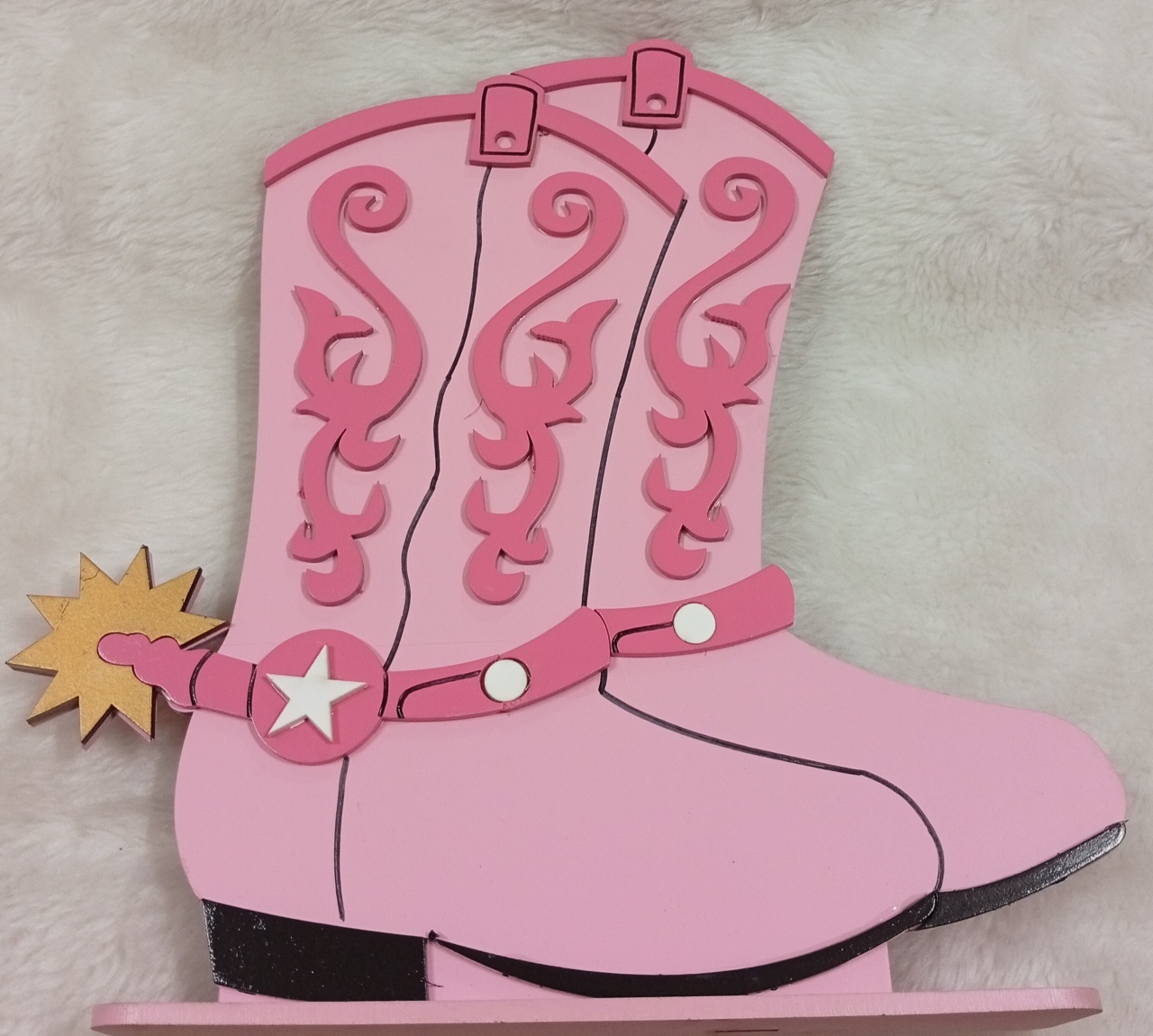 Displays Mdf 3D - Country/Sertanejo Rosa Mod2 - Três Marias Festas