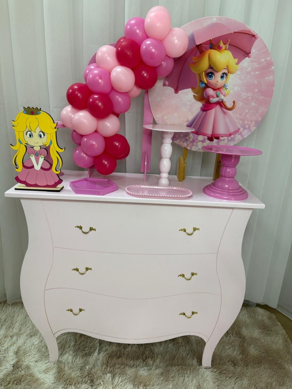 Mini Kit Princesa Peach - Três Marias Festas