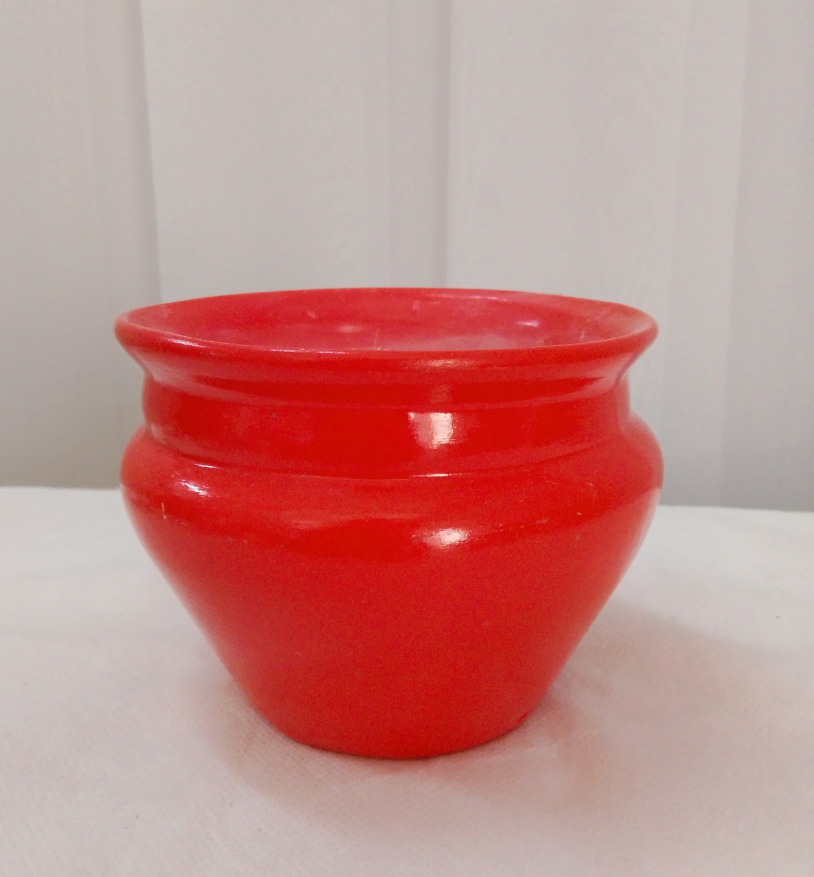 Vaso Cerâmica Vermelho - Três Marias Festas