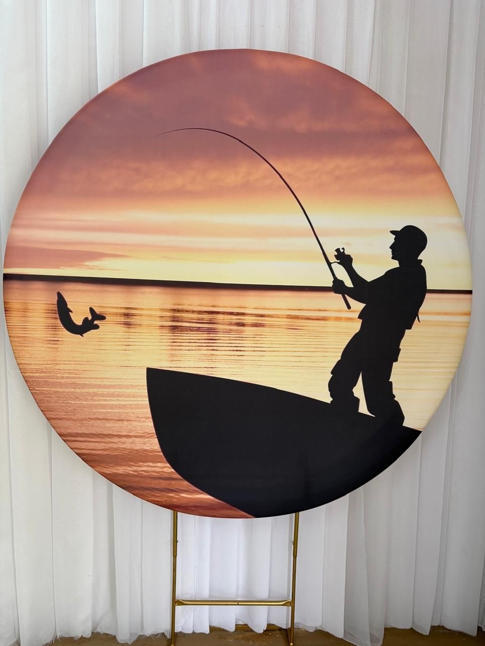 Painel Sublimado Pescador - Três Marias Festas