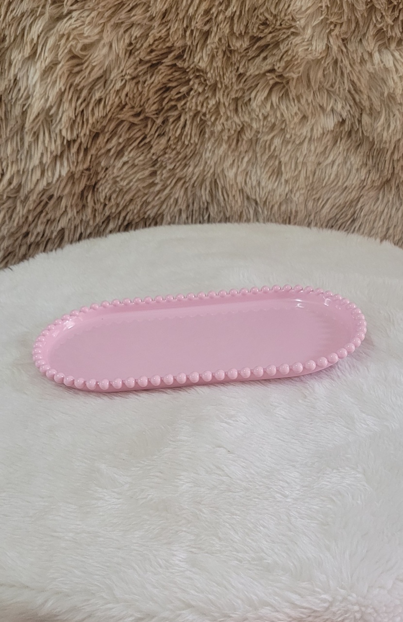 Bandeja / Doceira Rosa Bebê - Três Marias Festas