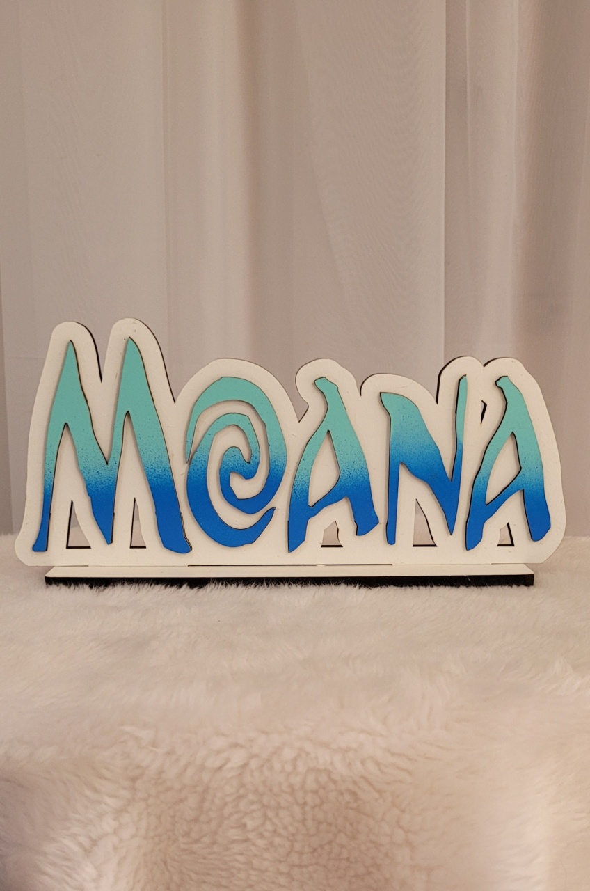 Display Mdf 3D Moana - Três Marias Festas