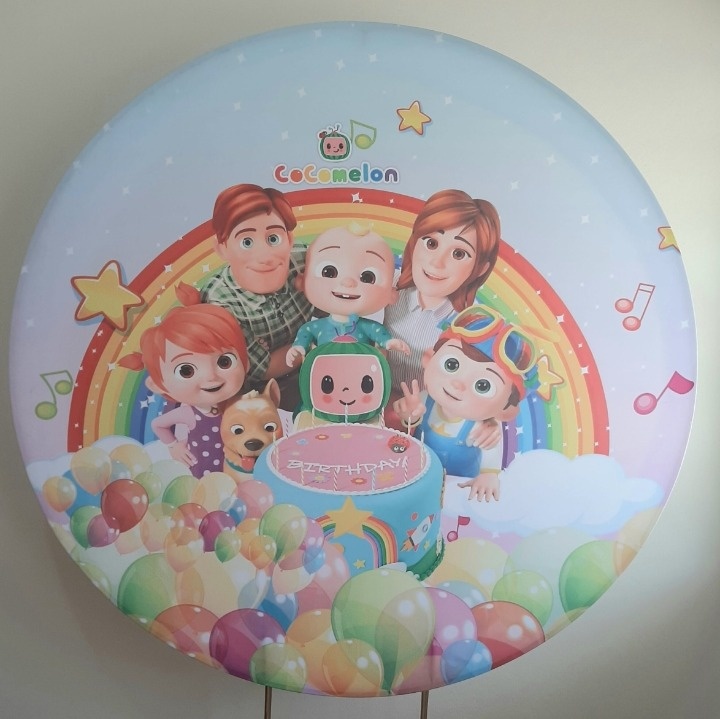 Painel Sublimado Cocomelon  - Três Marias Festas