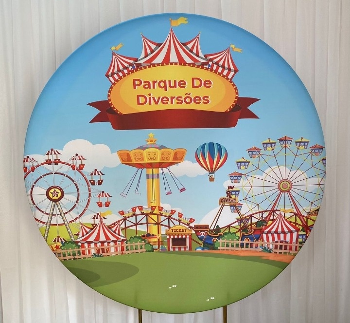 Painel Sublimado Parque de Diversões  - Três Marias Festas