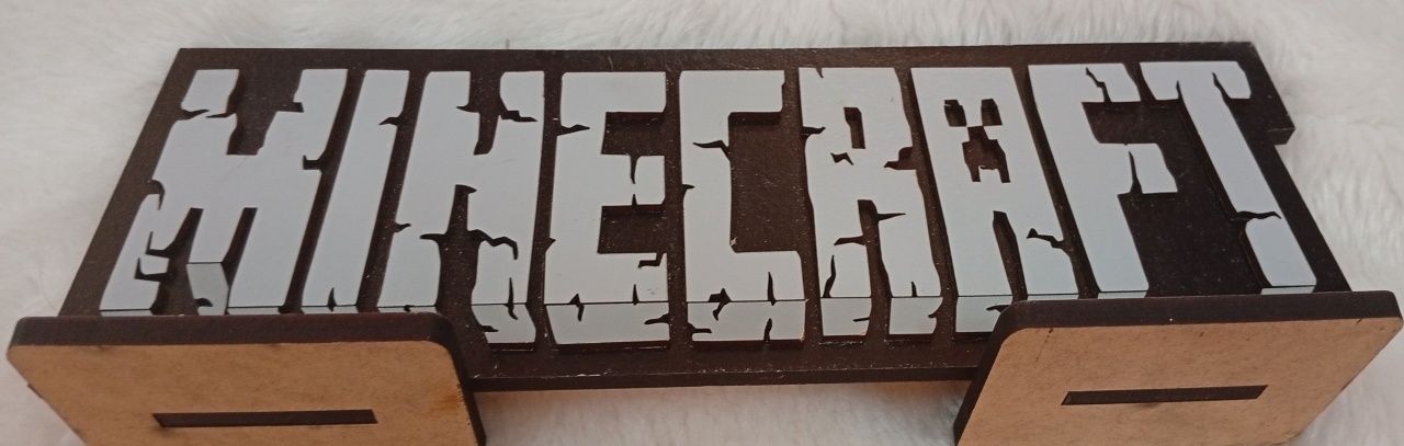 Displays Mdf 3D - Minecraft Mod1 - Três Marias Festas